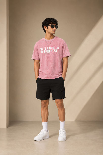 UrbanFit Men's White Graphic Oversized T-Shirt – Premium Streetwear Casual Tee