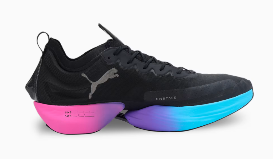 Puma Nitro Men's Running Shoes – Black, Blue & Pink
